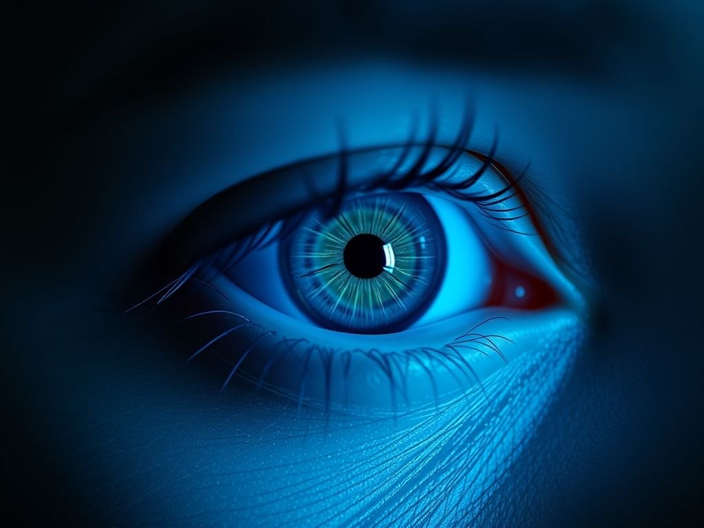 Como a luz azul afeta os olhos